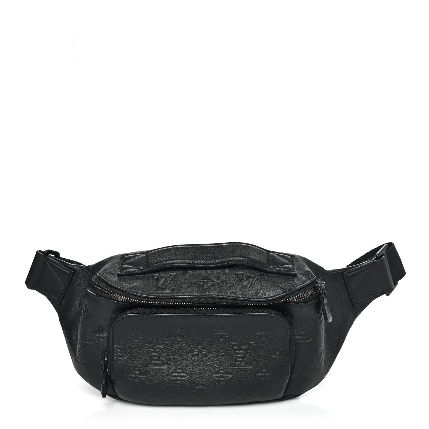 Calfskin Monogram Shadow Rush BumBag Black