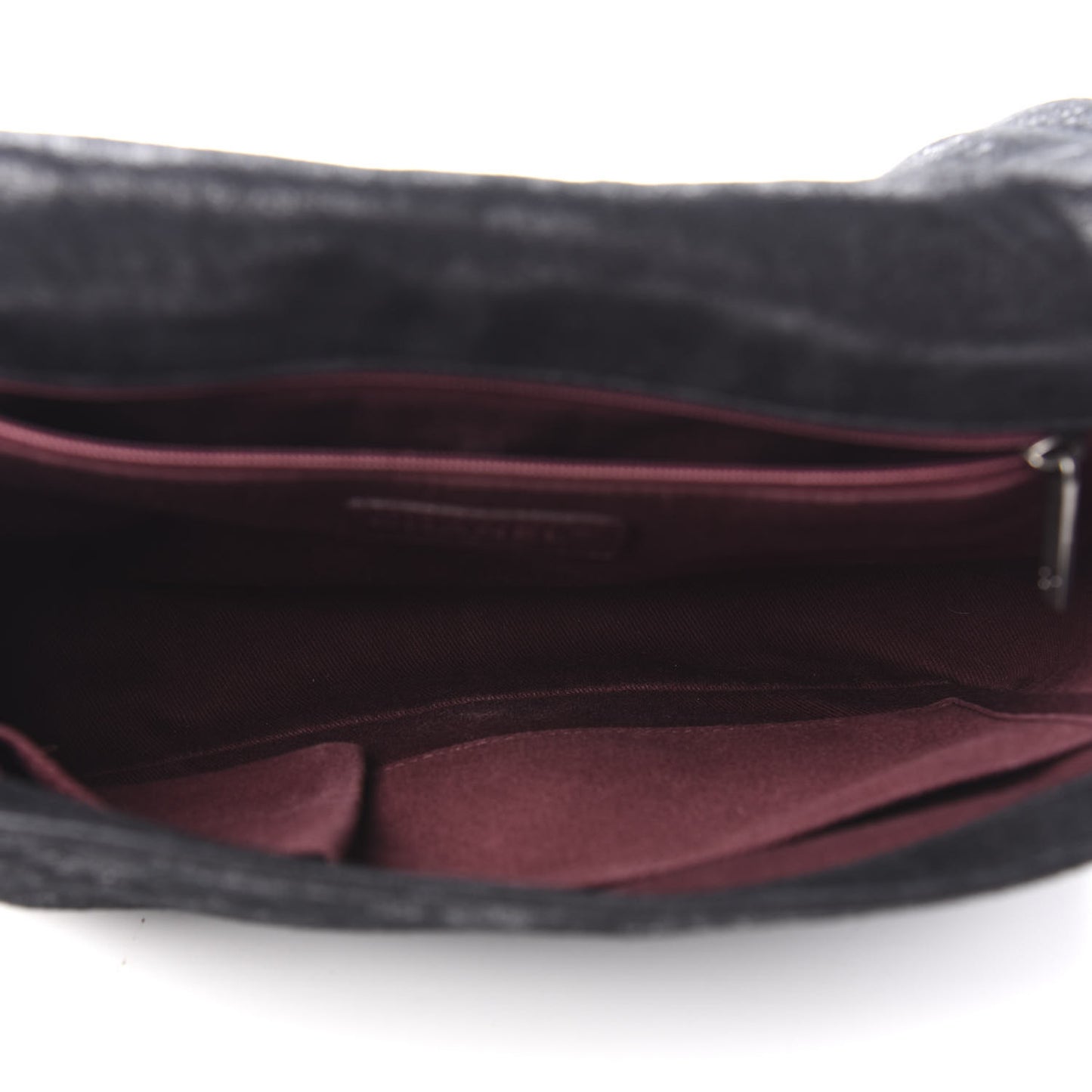 Iridescent Calfskin Quilted New Medium Gentle Boy Flap Black