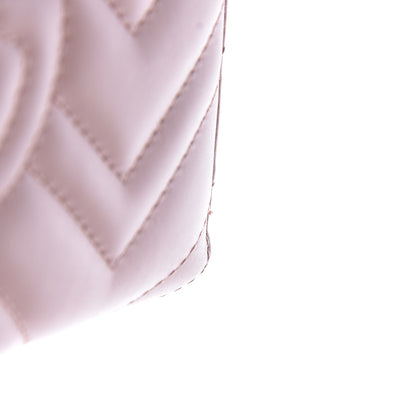 Gucci Calfskin Matelasse GG Marmont Zip Around Organizer Wallet Perfect Pink 8 of 9