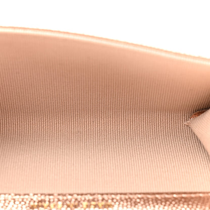 Chanel Metallic Caviar Quilted CC Flap Card Holder Copper 5 of 8
