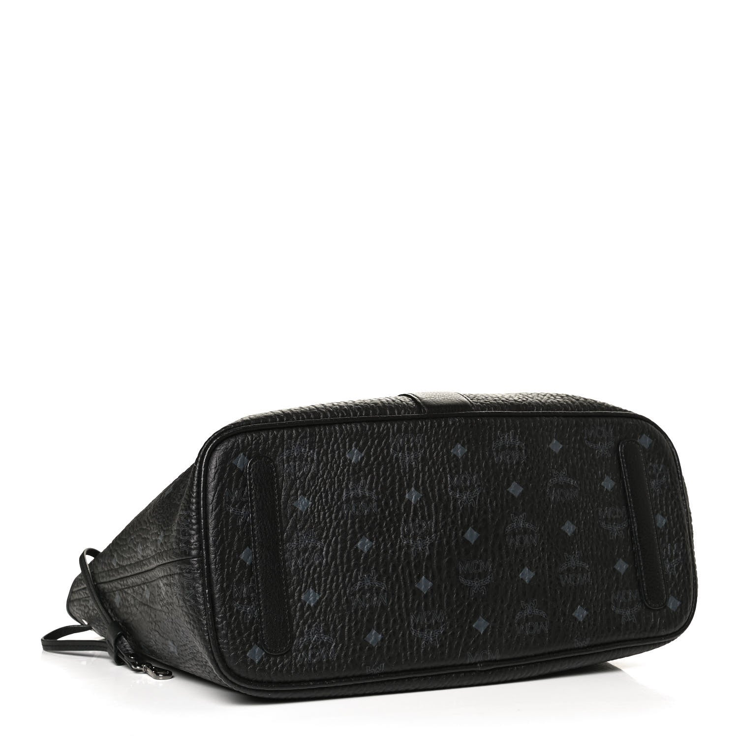 MCM Visetos Medium Liz Reversible Shopper Tote Black 4 of 21