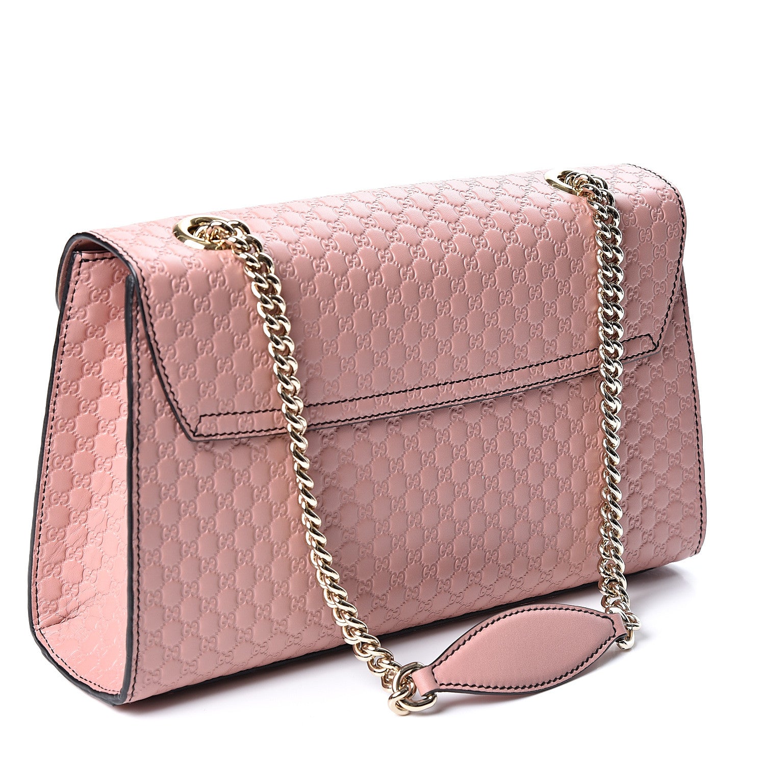 Gucci Microguccissima Medium Emily Chain Shoulder Bag Soft Pink 2 of 9
