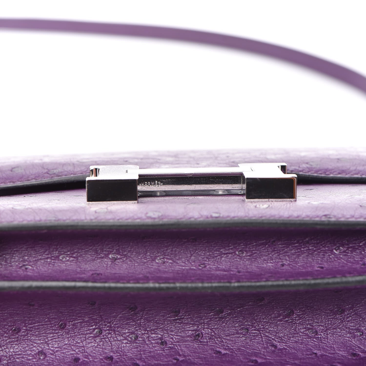 Hermes Ostrich Constance 18 Violine 16 of 20