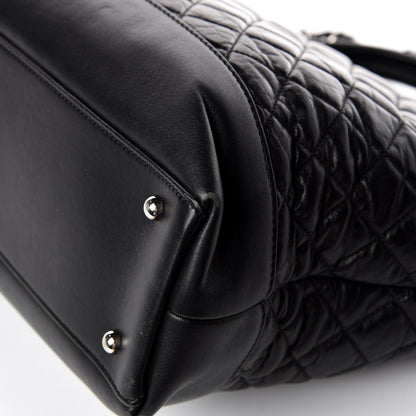 Chanel Aged Calfskin Quilted Be CC Tote Black 14 of 19