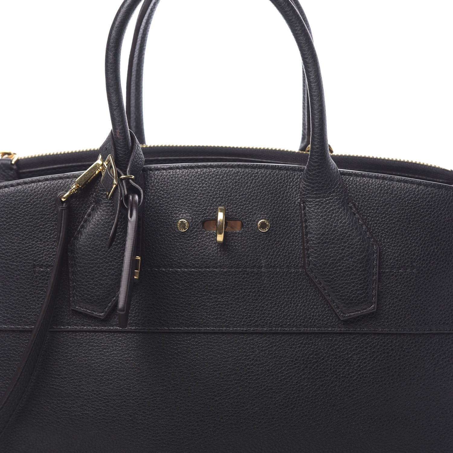 Louis Vuitton Taurillon City Steamer MM Black 7 of 9