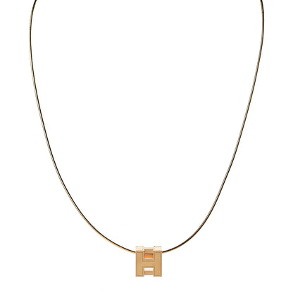Hermes Gold Cage d'H Pendant Necklace 1 of 10