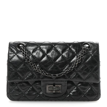 Chanel Aged Calfskin Quilted 2.55 Reissue Mini Flap So Black 1 of 10