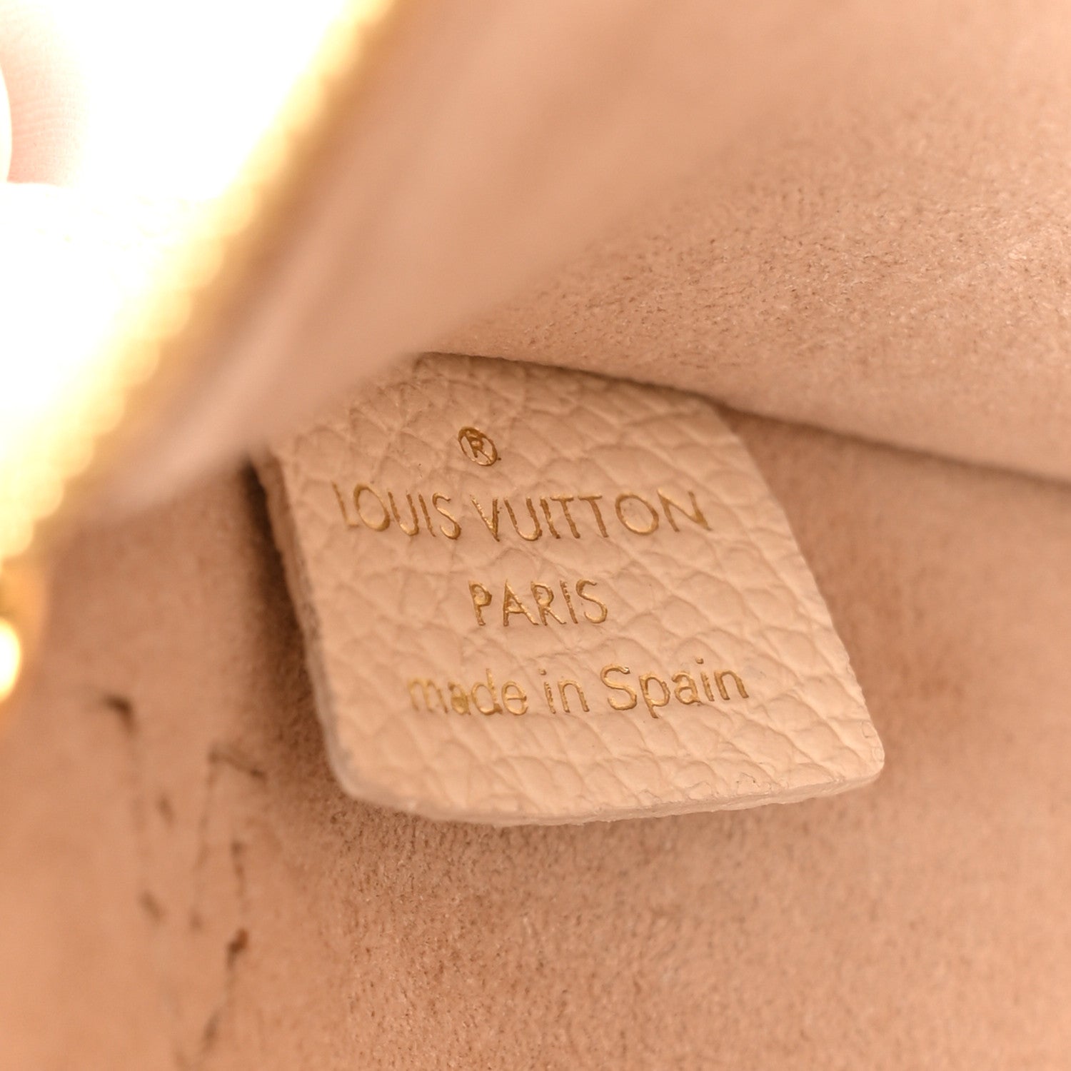 Louis Vuitton Empreinte Monogram Giant Neverfull MM Pochette Creme Rose Trianon 6 of 8