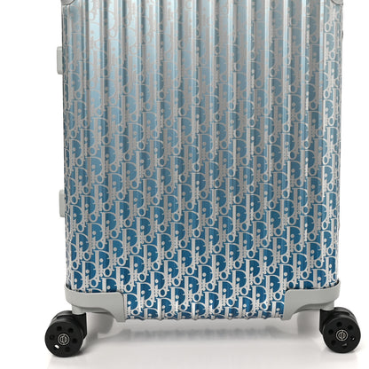 Christian Dior X RIMOWA Aluminum Gradient Cabin Luggage Blue Multi 4 of 8