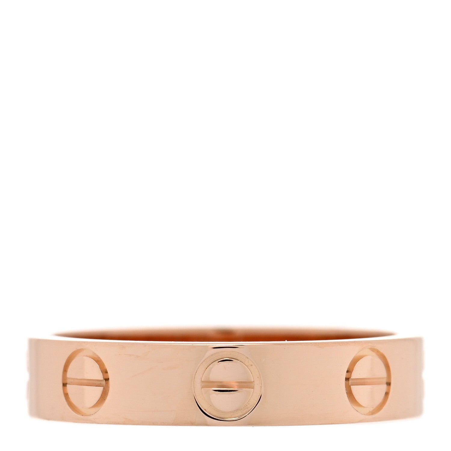 Cartier 18K Pink Gold 3.5mm LOVE Wedding Band Ring 48 4.5 3 of 4