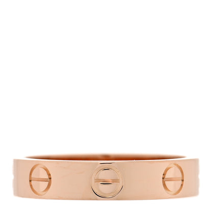Cartier 18K Pink Gold 3.5mm LOVE Wedding Band Ring 48 4.5 3 of 4