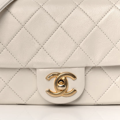 Chanel Calfskin Quilted Mini Crystal Pearls Rectangular Flap White 8 of 12