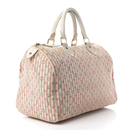 Louis Vuitton Mini Lin Croisette Speedy 30 Rouge 3 of 13