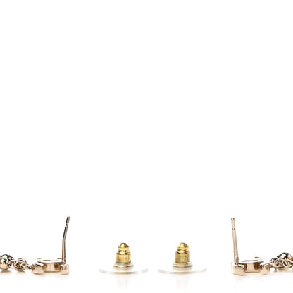 Chanel Metal CC Bead Drop Earrings Gold 3 of 5