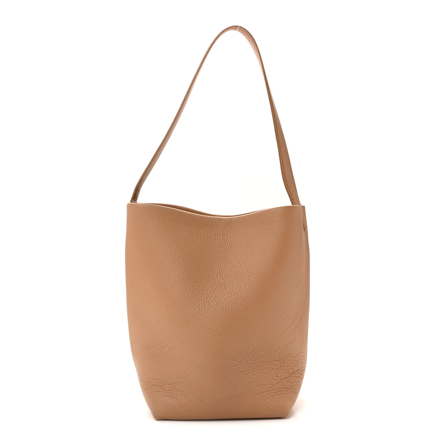 The Row Grained Calfskin Medium N/S Park Tote Cinnamon 1 of 10