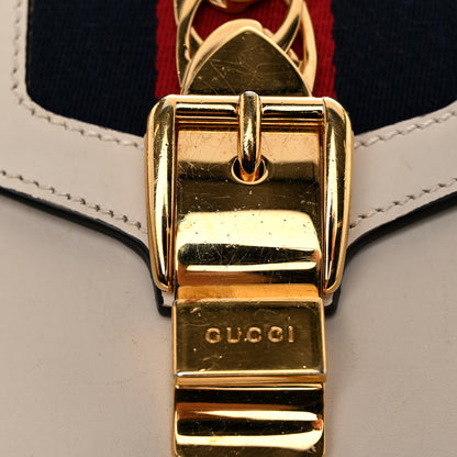 Gucci Calfskin Mini Sylvie Chain Shoulder Bag White 24 of 24