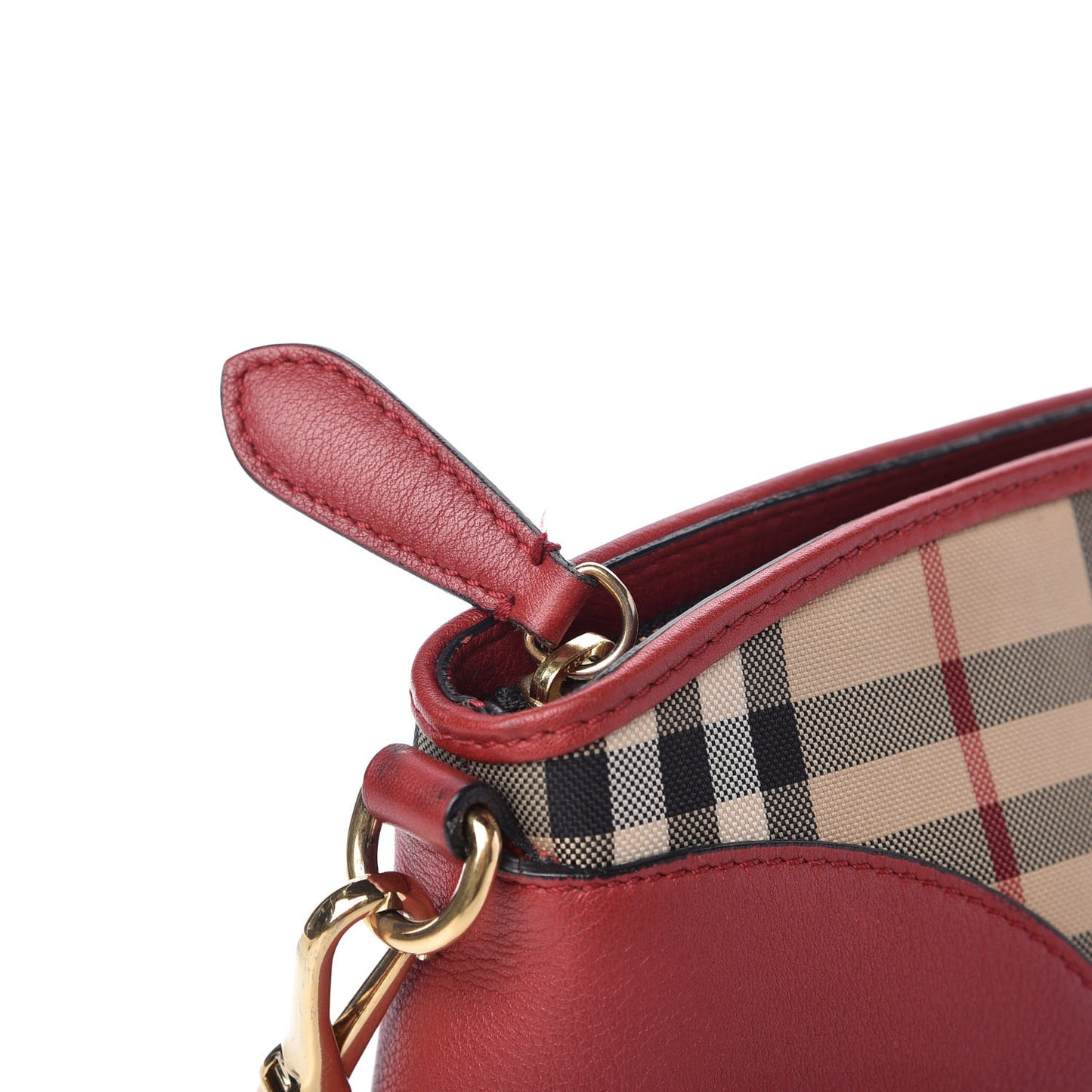 Horseferry Check Small Chichester Crossbody Clutch Bag Parade Red