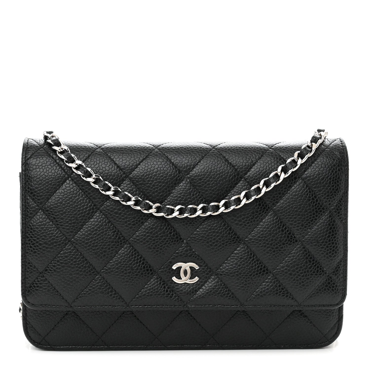Chanel Caviar Quilted Wallet on Chain WOC Black 1 of 15