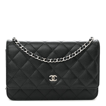 Chanel Caviar Quilted Wallet on Chain WOC Black 1 of 15