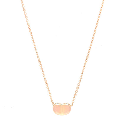 Tiffany 18K Rose Gold 9mm Elsa Peretti Bean Pendant Necklace 3 of 6