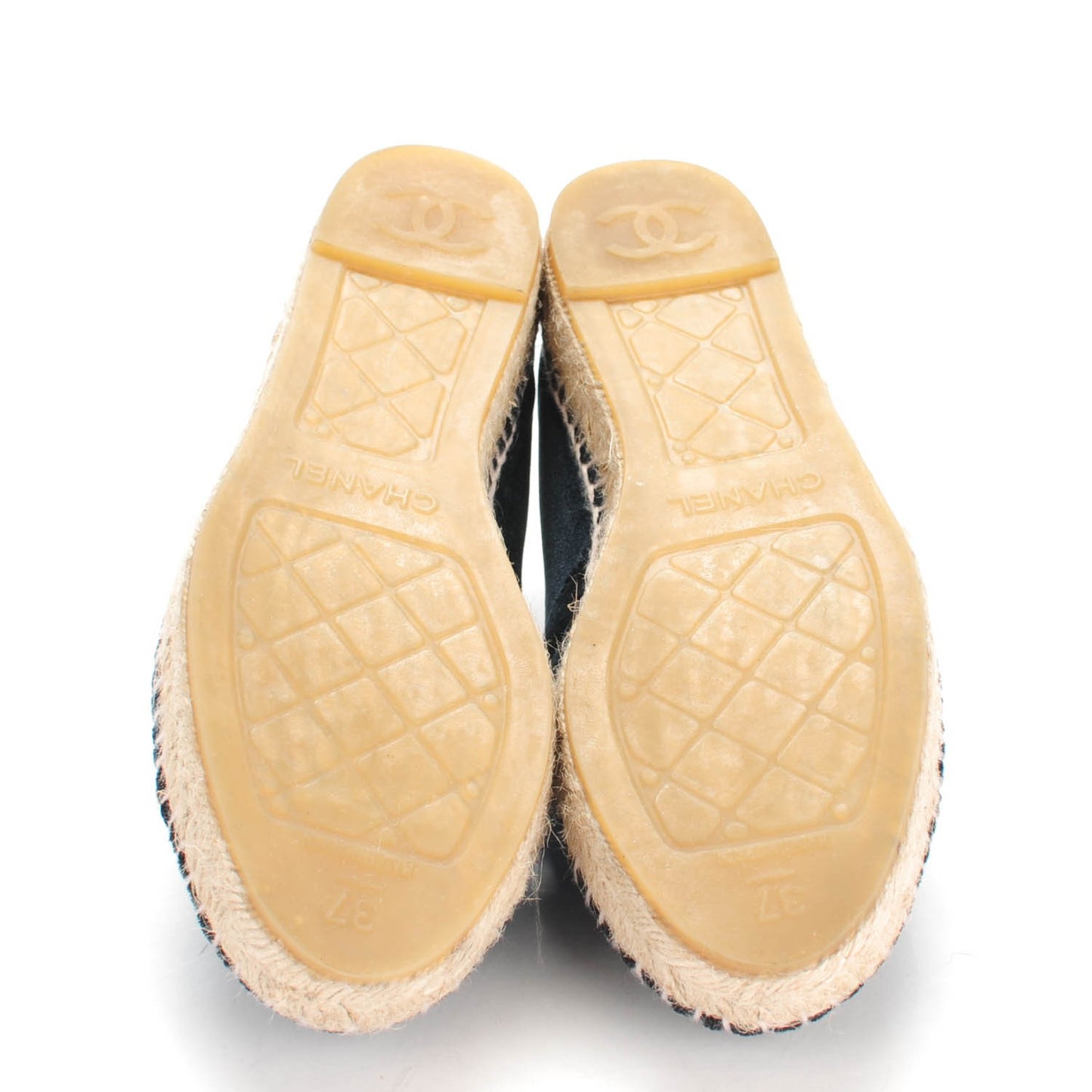 Velvet CC Espadrilles 37 Navy Black