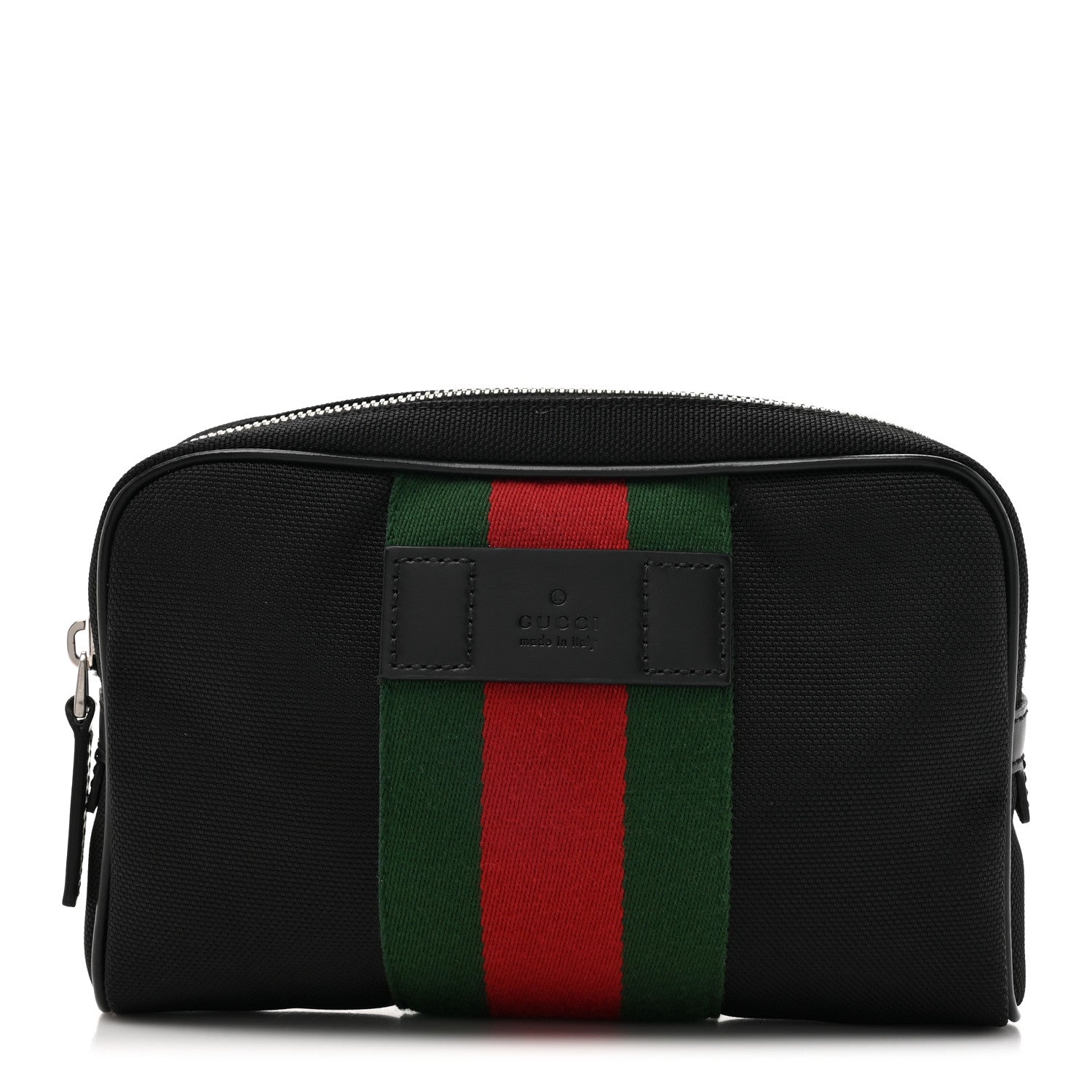Gucci Canvas Web Slim Belt Bag Black 1 of 10