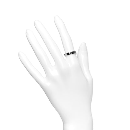 Cartier 18K White Gold 3.5mm LOVE Wedding Band Ring 50 5.25 2 of 4