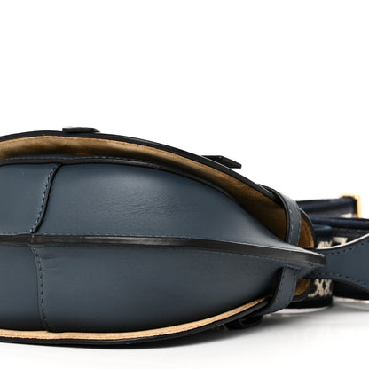 Loewe Calfskin Jacquard Mini Gate Crossbody Bag Onyx Blue 9 of 9
