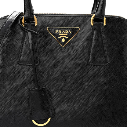 Prada Saffiano Vernice Lux Small Promenade Tote Black 8 of 10