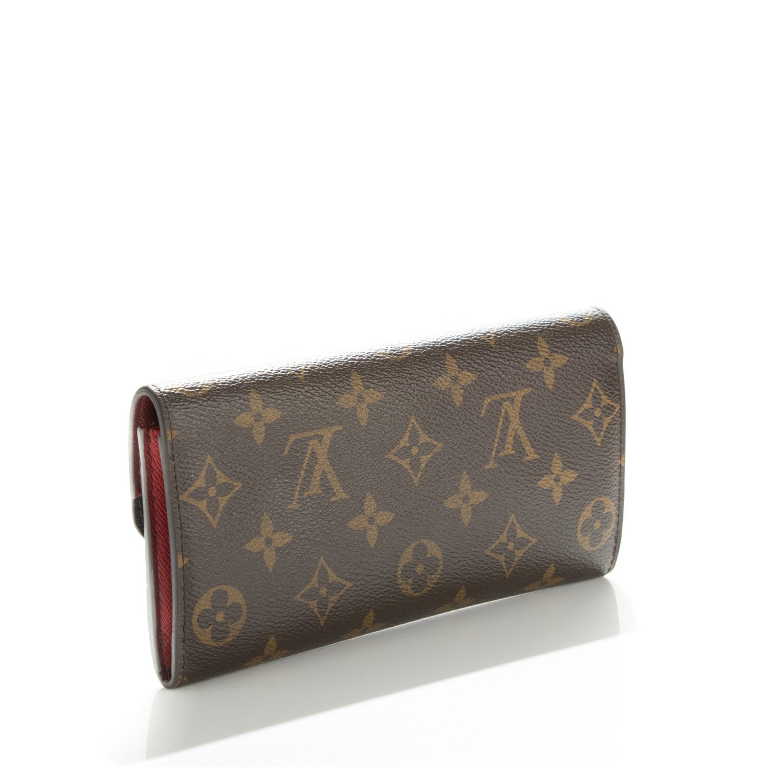 Louis Vuitton Monogram Emilie Wallet Rouge 3 of 7