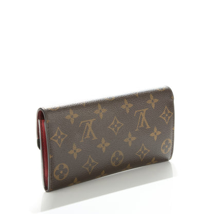 Louis Vuitton Monogram Emilie Wallet Rouge 3 of 7