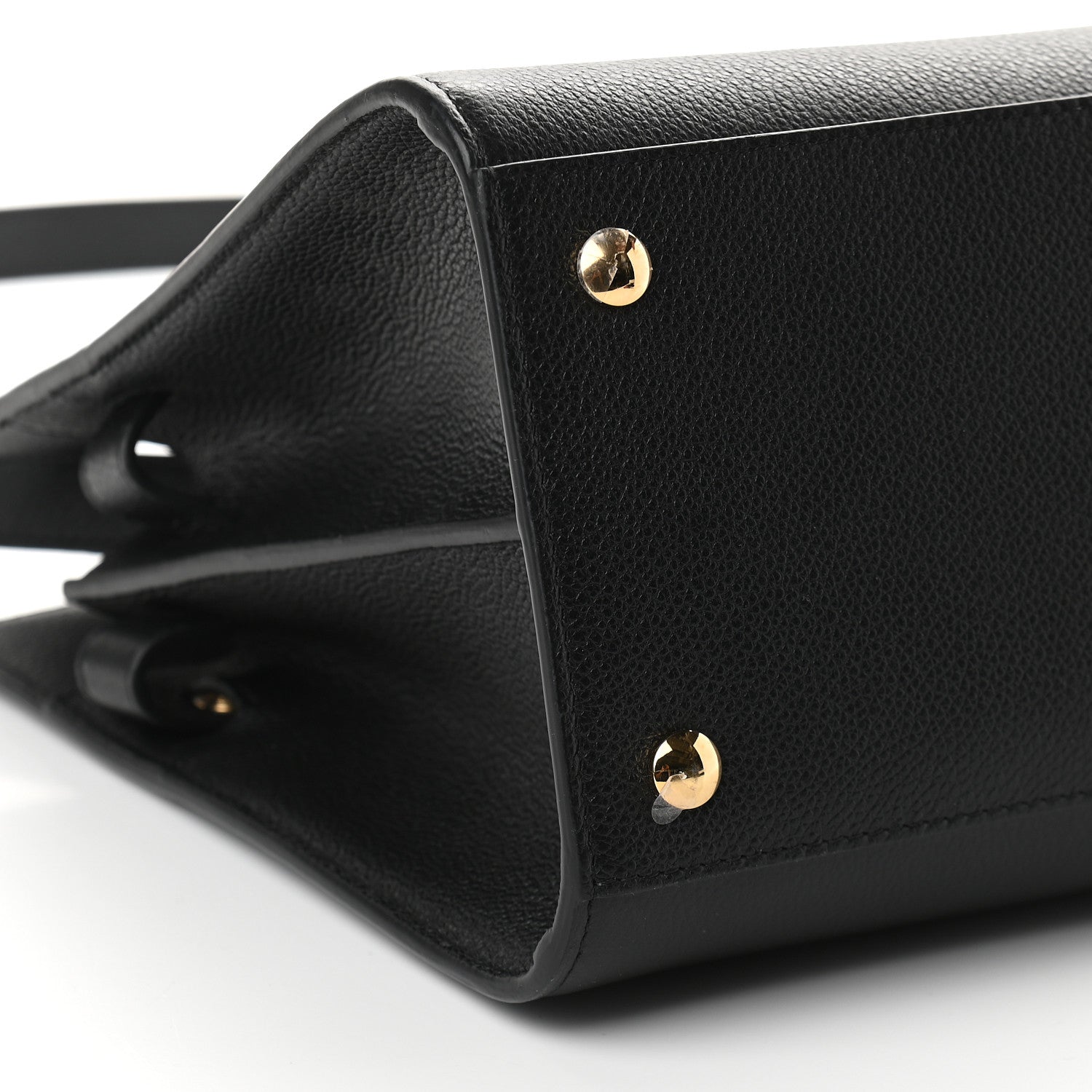 Burberry Grainy Calfskin Small Title Bag Black 5 of 10