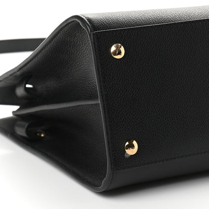 Burberry Grainy Calfskin Small Title Bag Black 5 of 10