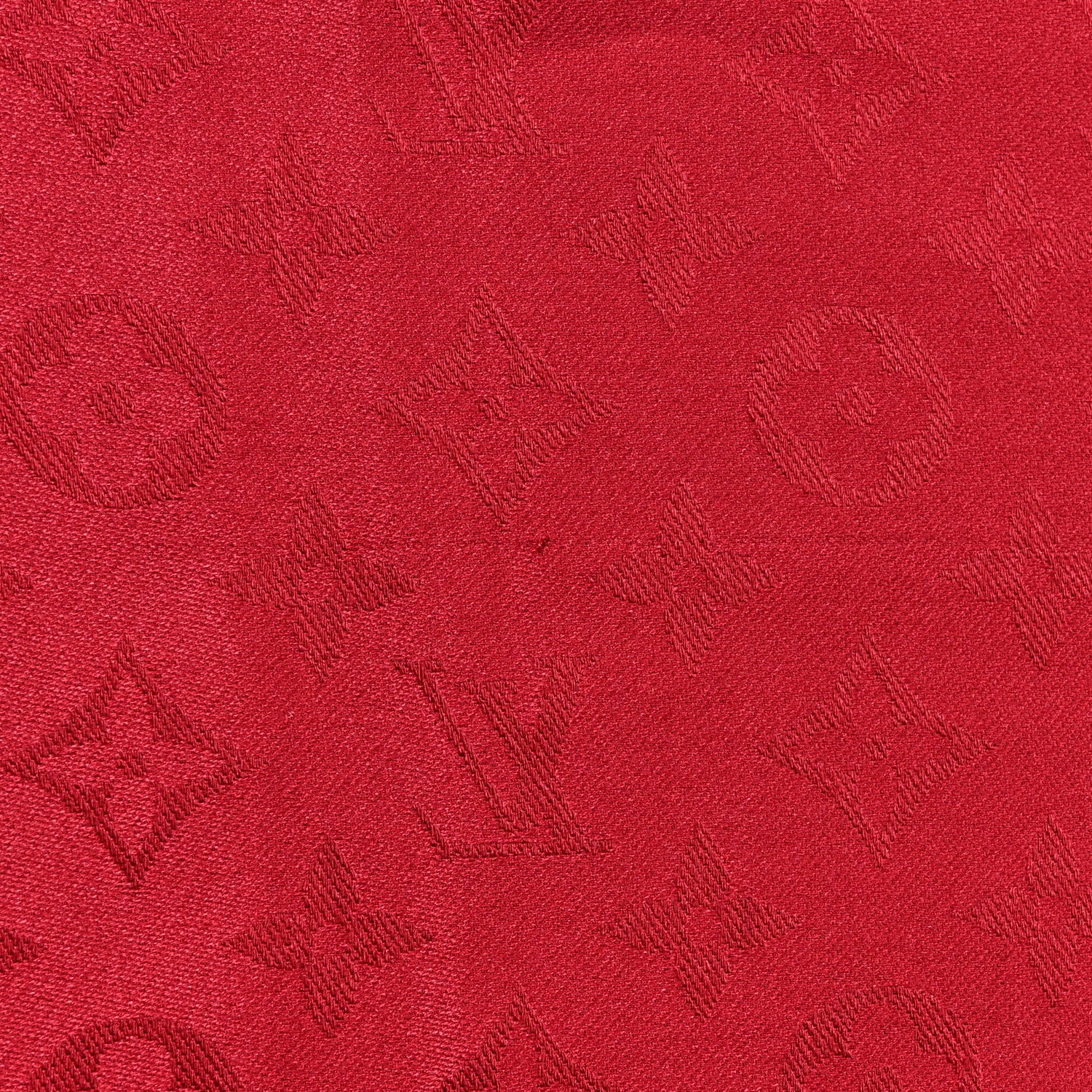 Louis Vuitton Silk Wool Monogram Shawl Pomme D'Amour 5 of 6