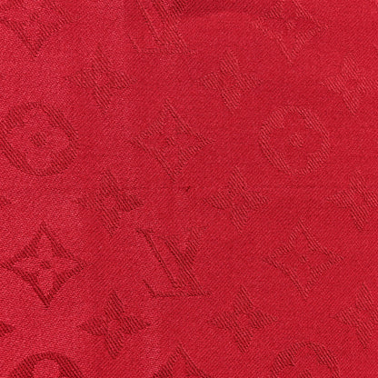 Louis Vuitton Silk Wool Monogram Shawl Pomme D'Amour 5 of 6