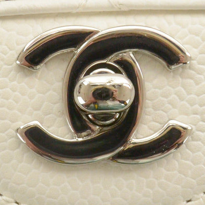 Chanel Caviar East West Flap White 5 of 9