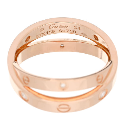 Cartier 18K Pink Gold 6 Diamond LOVE Ring 54 7 5 of 5