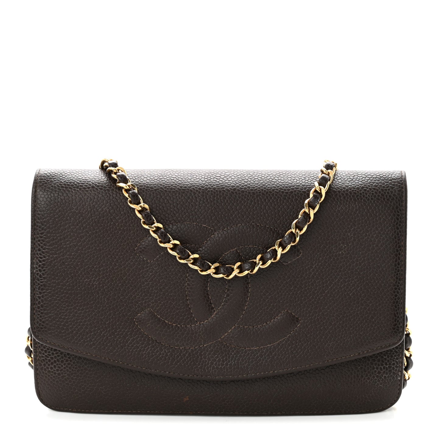 Caviar Timeless CC Wallet On Chain WOC Dark Brown