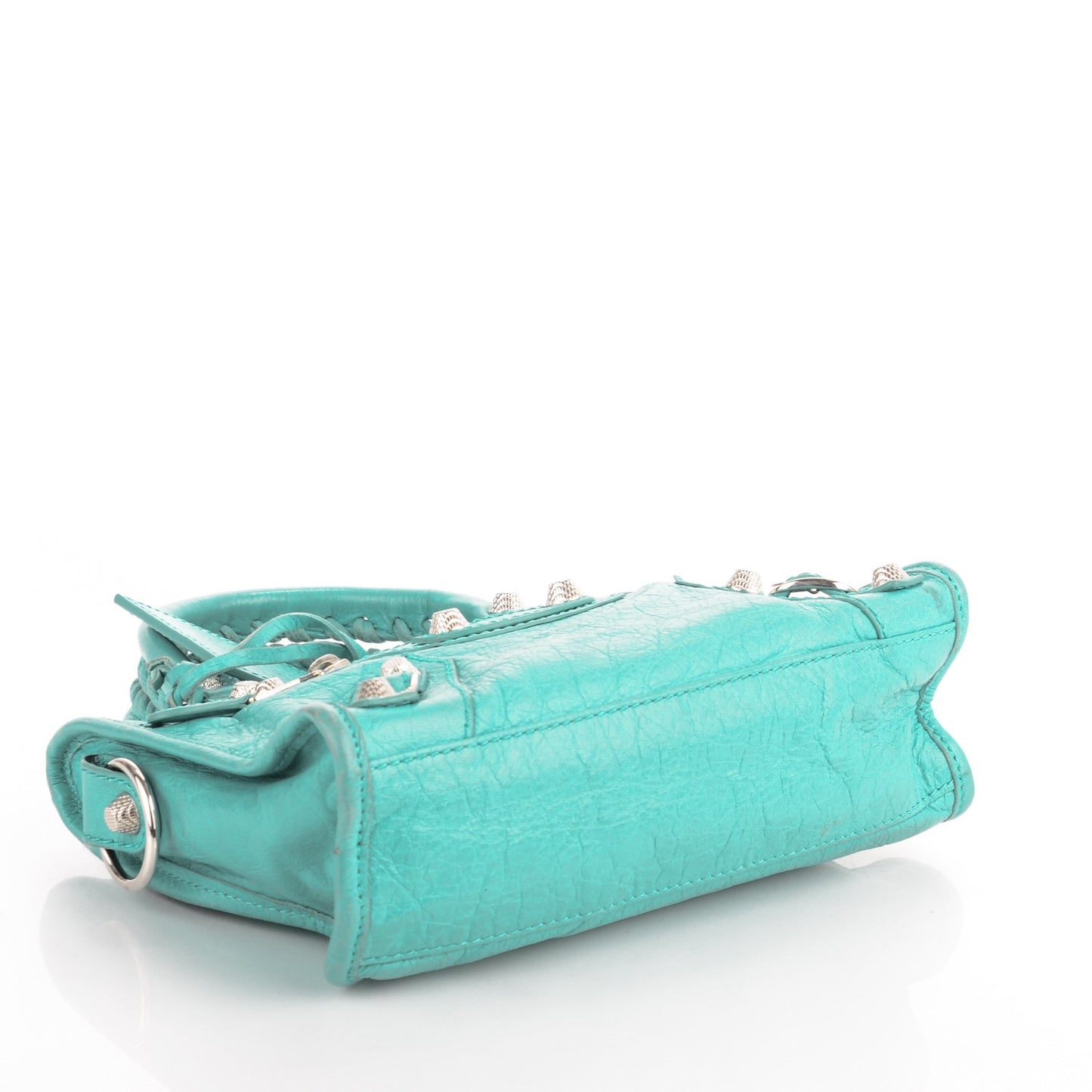 Agneau Giant 12 Silver Hardware Mini City Bleu Tropical