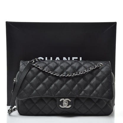 Chanel Caviar Quilted Jumbo Easy Flap Black 11 of 11