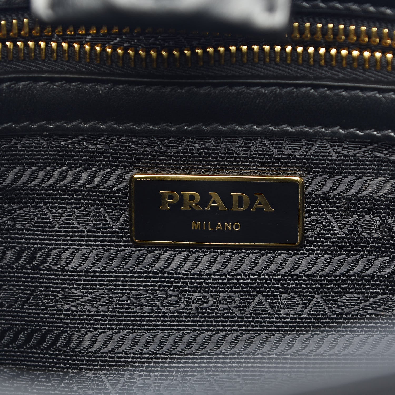 Prada Saffiano Soft Calfskin Small Zippered Tote Black 6 of 10