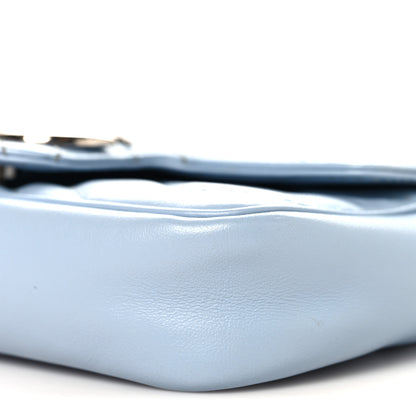 Gucci Calfskin Matelasse Super Mini GG Marmont Shoulder Bag Porcelain Light Blue 10 of 10
