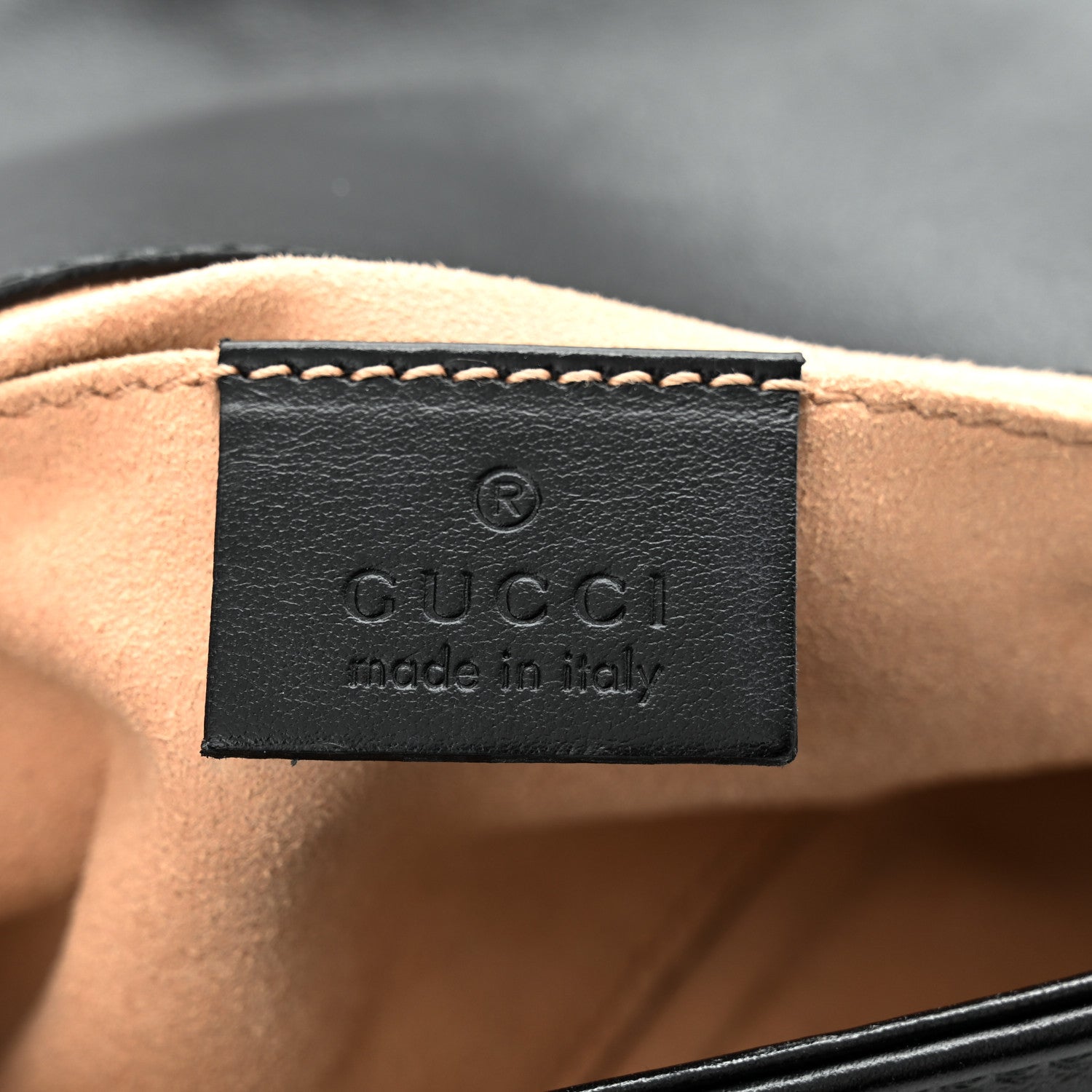 Gucci Calfskin Matelasse Mini GG Marmont Shoulder Bag Black 6 of 11