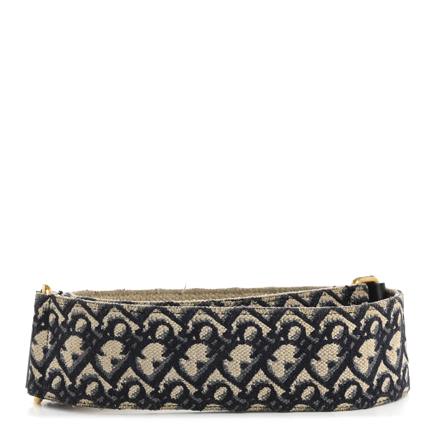 Christian Dior Oblique Shoulder Strap Blue 2 of 10