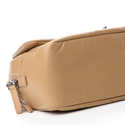 Chanel Aged Calfskin Quilted Small Express Bowling Bag Beige 6 of 11