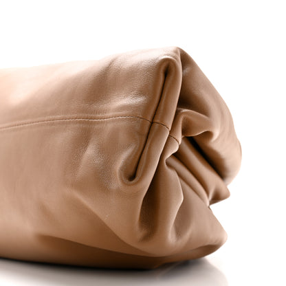 Bottega Veneta Smooth Butter Calf The Pouch Oversized Clutch Teak 9 of 10