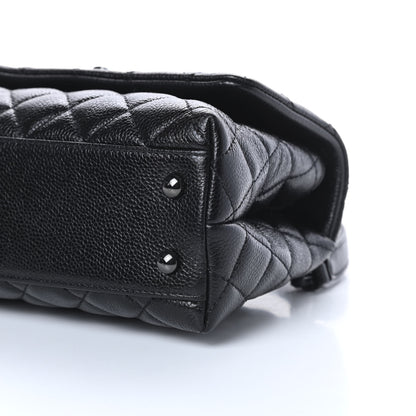 Chanel Caviar Quilted Mini Coco Handle Flap So Black 9 of 9