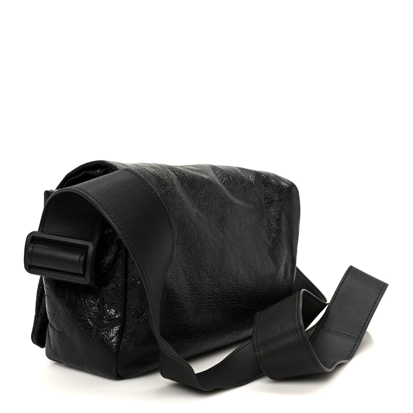 Arena Calfskin Small Monaco Flap Bag Black