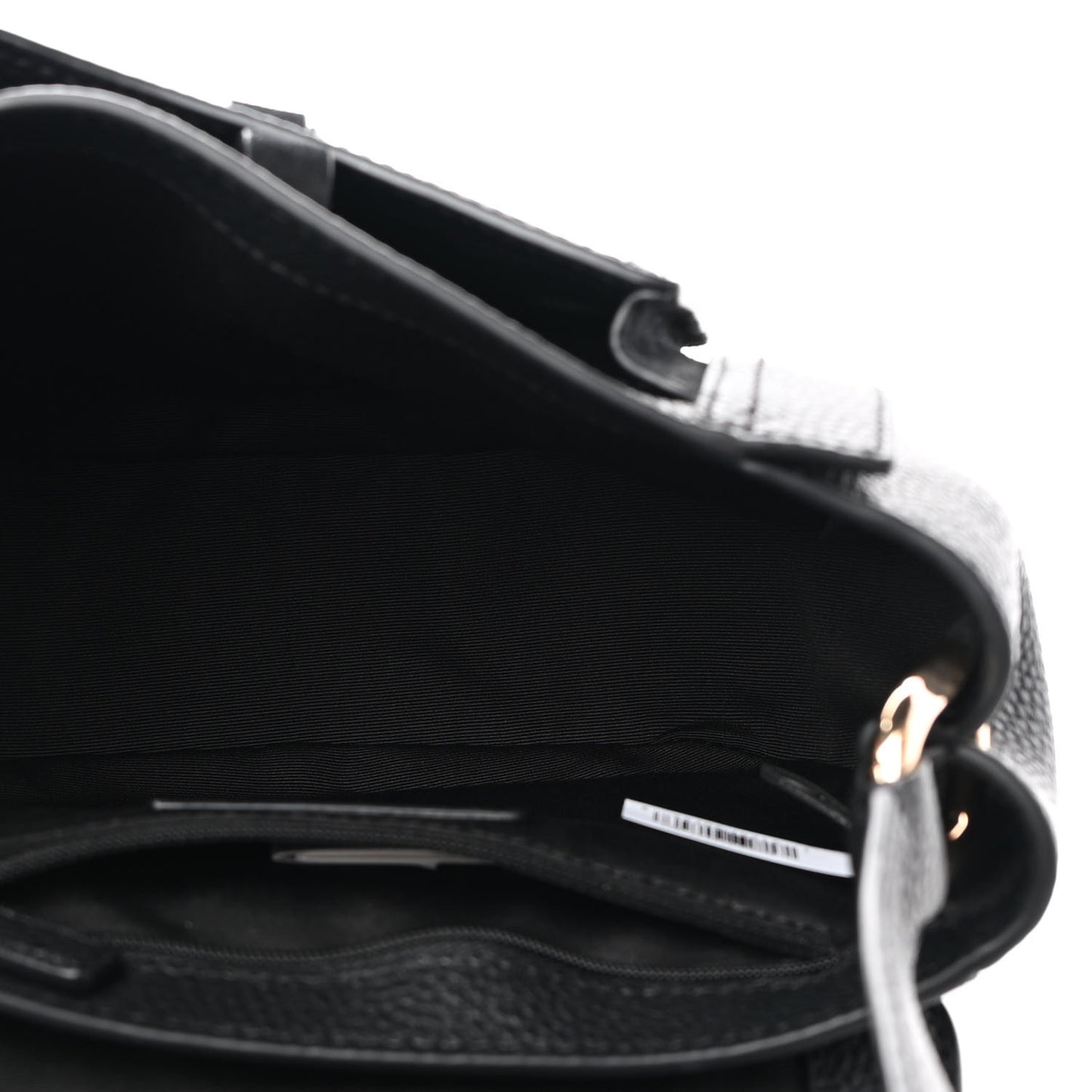 Pebbled Calfskin Maverick Saddle Bag Black
