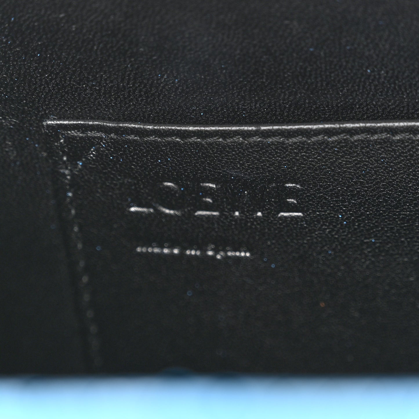 Snakeskin Small Postal Bag Sky Blue